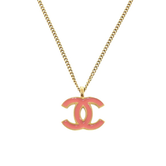 CHANEL Orange Logo Necklace - Picture 1 of 5